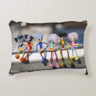 Fubby's op giek in 'Manhatten' poster. Accent Kussen