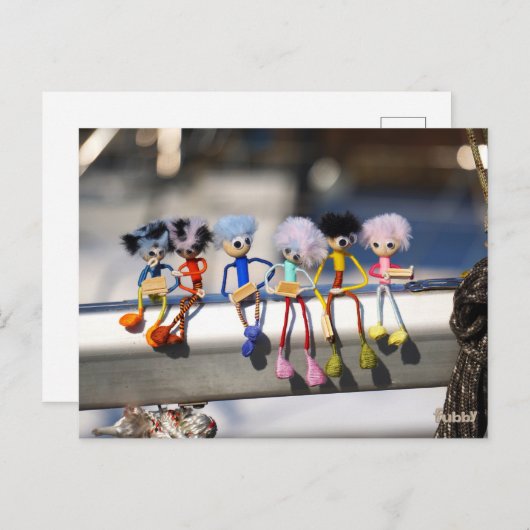 Fubby's op giek in 'Manhatten' poster. Briefkaart (Voorkant / Achterkant)