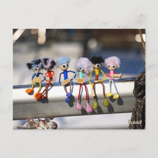 Fubby's op giek in 'Manhatten' poster. Briefkaart (Voorkant)