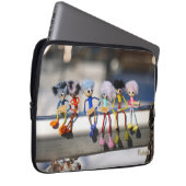 Fubby's op giek in 'Manhatten' poster. Laptop Sleeve (Voorkant Rechts)