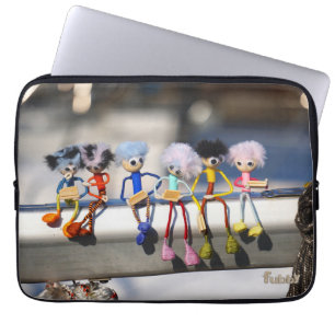 Fubby's op giek in 'Manhatten' poster. Laptop Sleeve