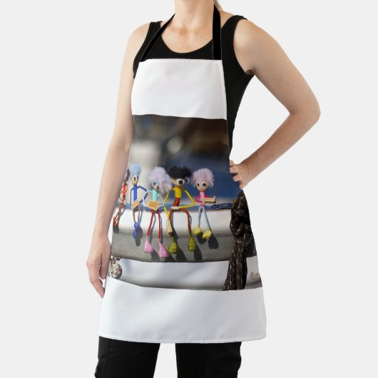 Fubby's op giek in 'Manhatten' poster. Schort (Insitu)