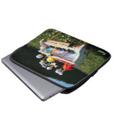 Fubby's op piano die muziek maken en dansen. laptop sleeve (Voorkant onderkant)