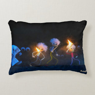 Fubby's op spooktocht, halloween grap. accent kussen