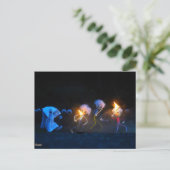 Fubby's op spooktocht, halloween grap. briefkaart (Staand voorkant)