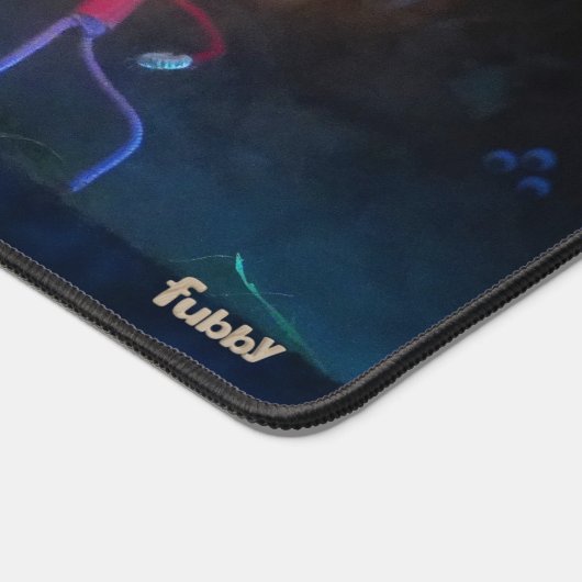 Fubby's op spooktocht, halloween grap. bureaumat (Hoek)