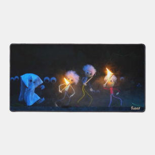 Fubby's op spooktocht, halloween grap. bureaumat