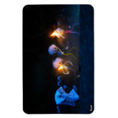 Fubby's op spooktocht, halloween grap. magneet (Verticaal)