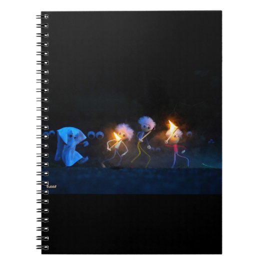 Fubby's op spooktocht, halloween grap. notitieboek (Voorkant)