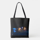 Fubby's op spooktocht, halloween grap. tote bag (Achterkant)