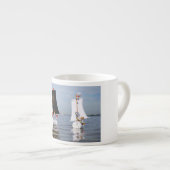 Fubby's op zee tegen plastic vervuiling. espresso kop (Voorkant rechts)