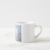 Fubby's op zee tegen plastic vervuiling. espresso kop (Rechts)