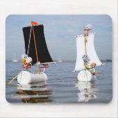 Fubby's op zee tegen plastic vervuiling. muismat (Voorkant)