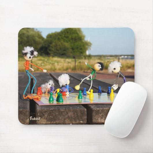 Fubby's spelen 'mens erger je niet !'. muismat (Met muis)