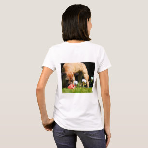 Fubby's stier scene spelend met een Hond. T-shirt