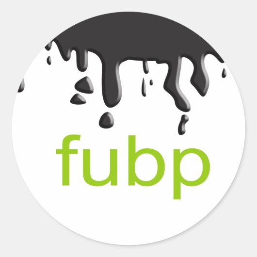 FUBP RONDE STICKER (Voorkant)