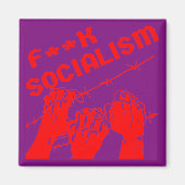 Fuc>| Barb Wire socialisme #USAPatriotGraphics © Magneet (Voorkant)