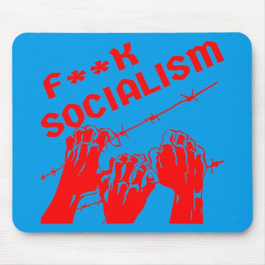 Fuc>| Barb Wire socialisme #USAPatriotGraphics © Muismat (Voorkant)