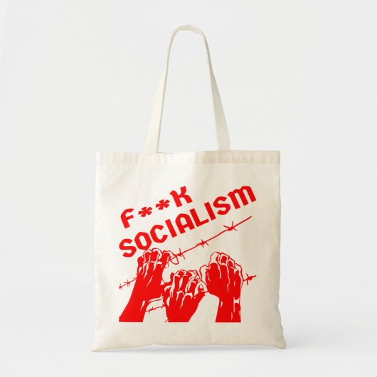 Fuc>| Barb Wire socialisme #USAPatriotGraphics © Tote Bag (Voorkant)