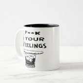 Fuc>| Uw gevoelens #USAPatriotGraphics © Tweekleurige Koffiemok (Voorkant links)