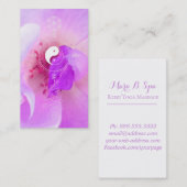 *~* Fuchia roze lavender Violet Roos Floral Visitekaartje (Voorkant / Achterkant)