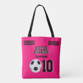Fuchia voetbal canvas tas sport football monogram (Achterkant)