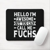Fuchs Achternaam Bel Fuchs Familie Team Achternaam Muismat (Met muis)