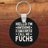 Fuchs Achternaam Bel Fuchs Familie Team Achternaam Sleutelhanger (Voorkant)