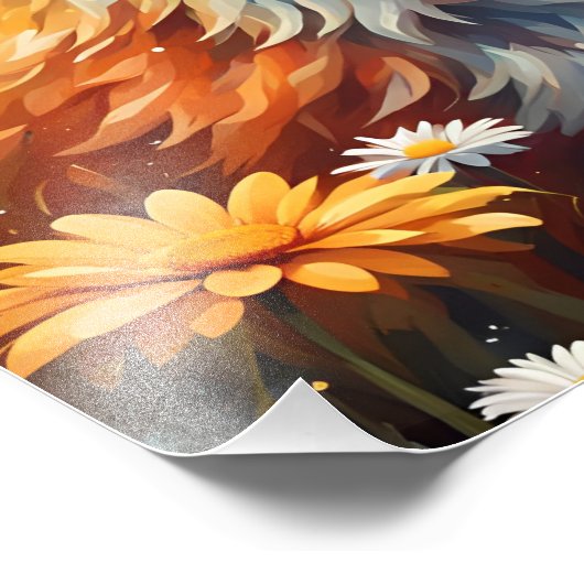 Fuchs auf der Wiese Foto Afdruk (Hoek)