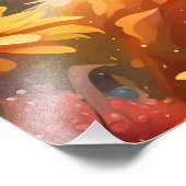 Fuchs auf der Wiese Foto Afdruk (Hoek)