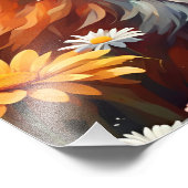 Fuchs auf der Wiese Foto Afdruk (Hoek)