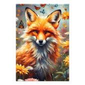 Fuchs auf der Wiese Foto Afdruk (Voorkant)