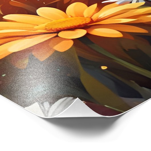 Fuchs auf der Wiese Foto Afdruk (Hoek)