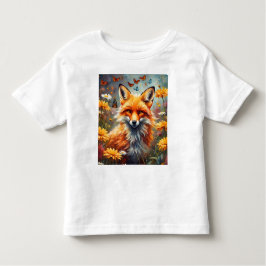 Fuchs auf der Wiese Kinder Shirts