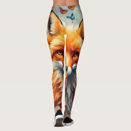 Fuchs auf der Wiese Leggings (Achterkant)