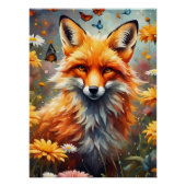 Fuchs auf der Wiese Perfect Poster (Voorkant)