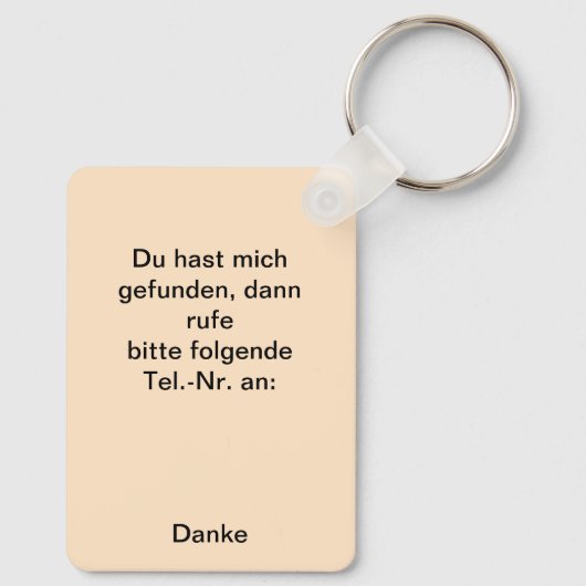 Fuchs auf der Wiese Sleutelhanger (Achterkant)