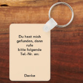 Fuchs auf der Wiese Sleutelhanger (Achterkant)