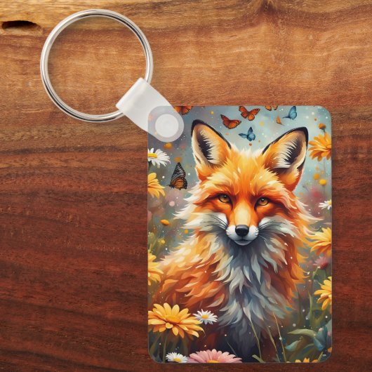 Fuchs auf der Wiese Sleutelhanger (Voorkant)