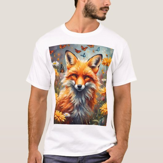 Fuchs auf der Wiese T-shirt (Voorkant)