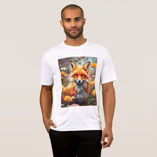 Fuchs auf der Wiese T-shirt (Voorkant volledig)
