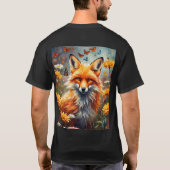 Fuchs auf der Wiese T-shirt (Achterkant)