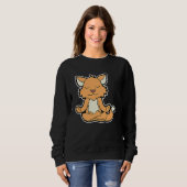 Fuchs Fox Relaxfox Yoga Dierpositie Vintage Fr Trui (Voorkant volledig)