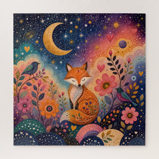 Fuchs im Sternengarten Legpuzzel (Verticaal)