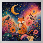 Fuchs im Sternengarten Poster (Voorkant)