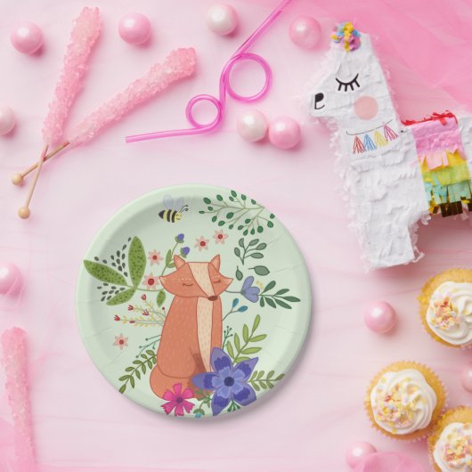 Fuchs im Wald Papieren Bordje (Feest)