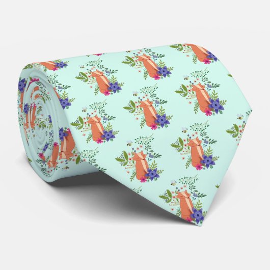 Fuchs im Wald Stropdas (Opgerold)