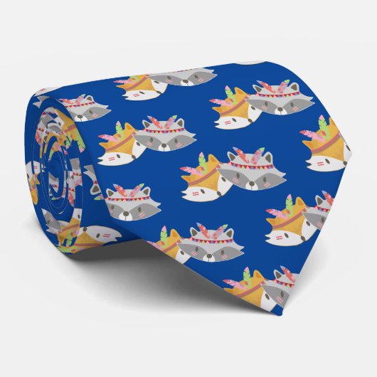 Fuchs Raccoon fox Stropdas (Opgerold)