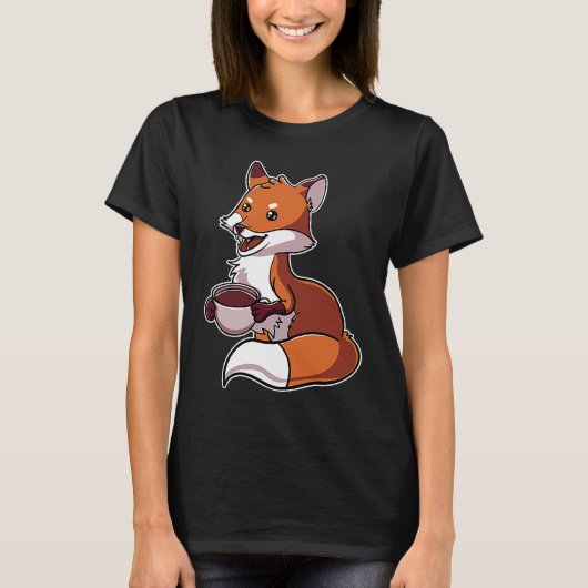 Fuchs Rotfuchs Drink koffiebonen T-shirt (Voorkant)