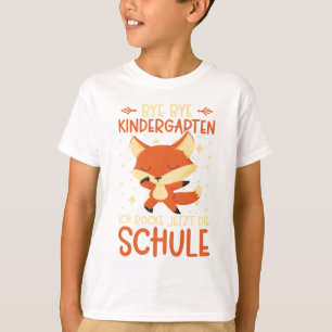 Fuchs Schulkind Jungen Mädchen Schulanfang T-shirt